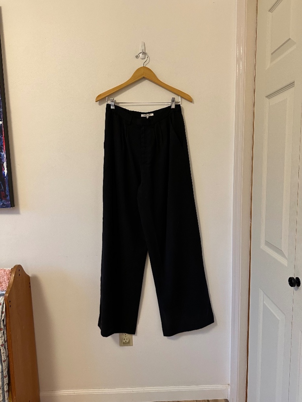 Emerson Fry Black Wide Leg Trousers | Size 10